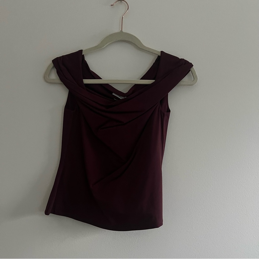 Aritzia Deep Burgundy Women's Blouse